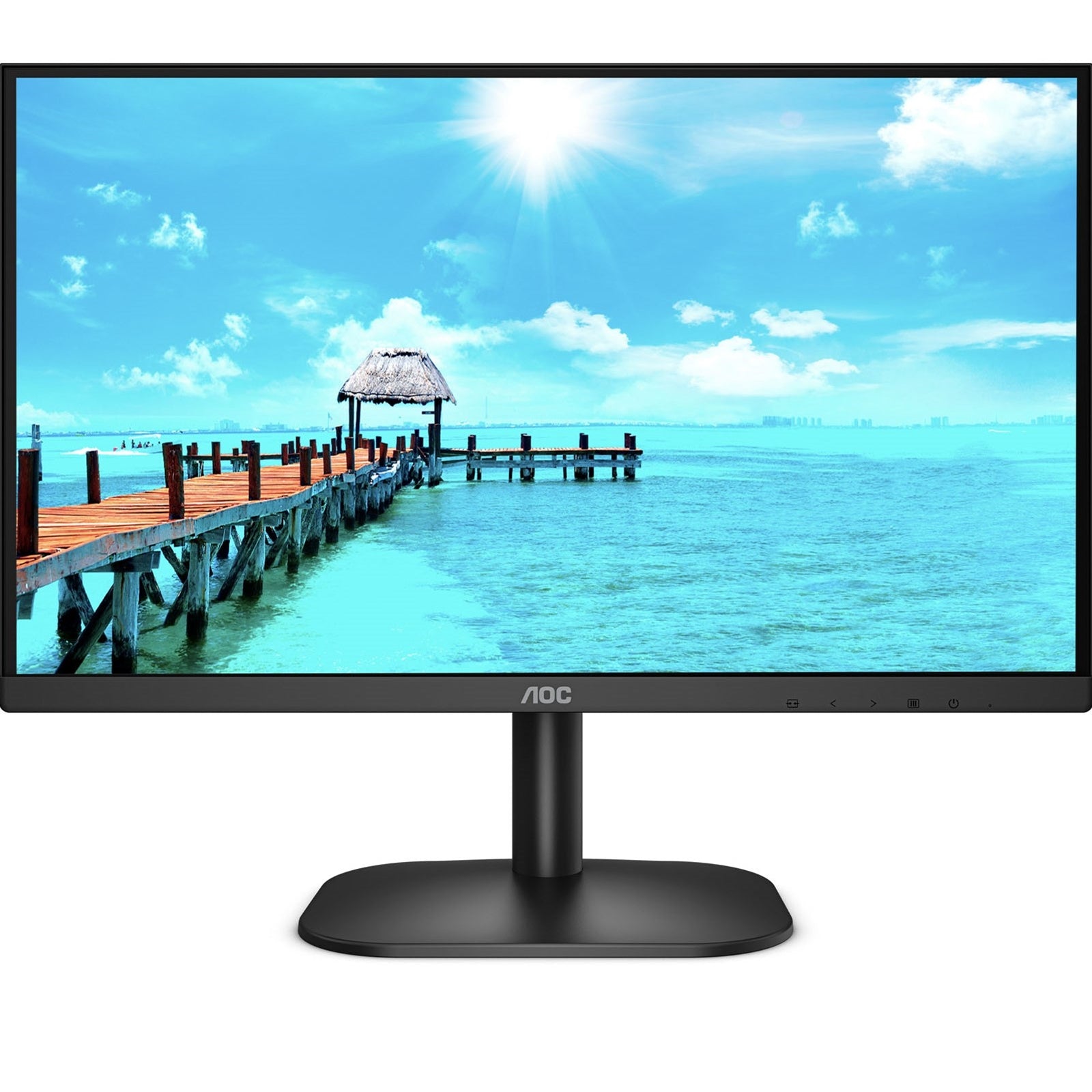 AOC 24B2XH/EU 23.8 Inch IPS Monitor, Full HD, Widescreen, VGA, HDMI, 4ms, 75Hz, Frameless, VESA-PCR Business Solutions Ltd